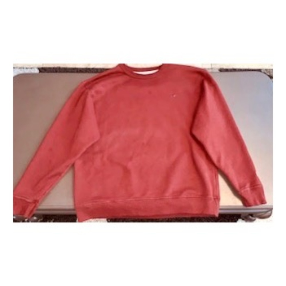 Red Champion crew neck sweater
